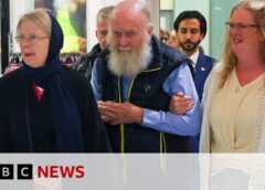 British couple held by Taliban arrive in UK after release | BBC News